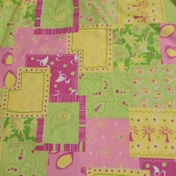 Cotton Connection Colorful Lined Patchwork Cotton Side Zipper Sz‎ L Skirt - Picture 2 of 9